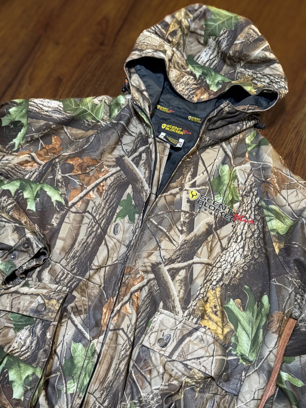 Scent Blocker Plus Realtree XL Camo Hunting Jacket Men’s Camouflage